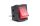 Négyszögletű piros kapcsoló 12V / 230V (világítással)