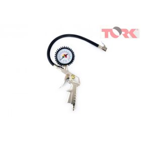 Felfújó pisztoly 12 bar nyomásmérővel