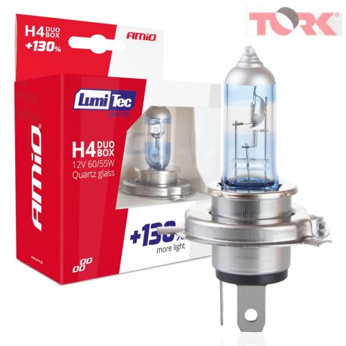 H4 halogén izzók 12V 60 / 55W LumiTec LIMITED + 130% DUO