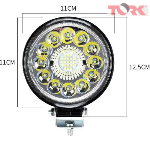 LED MUNKALÁMPA KOMBO - 2500 LUMEN, 10-30V + 0,30 m KÁBEL