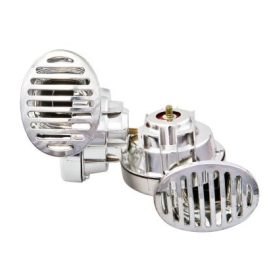 CSIGAKÜRT PÁR, RELÉVEL, KRÓM, 12V