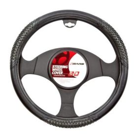   4CARS Kormányvédő 37-39 CM FEKETE, MASSZÍROZÓS BETÉTEKKEL