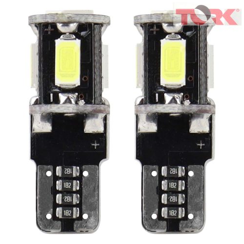 LED CANBUS 5SMD 5730 T10 W5W FEHÉR