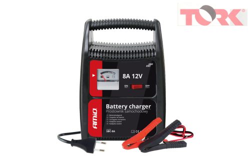 Egyenirányító, Akkumulátortöltő 8A, 12V AMiO SBC-8A