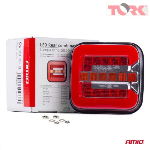 Hátsó kombinált LED lámpa AMiO RCL-08-LR dinamikus bal/jobb