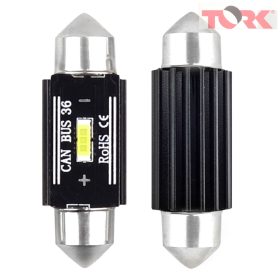   LED CANBUS 1860 1SMD Ultrafényes szalagfény C5W C10W C3W 36mm Fehér 12V/24V