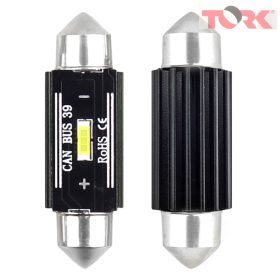   LED CANBUS izzók 12SMD Festoon C5W 3838 41mm Fehér 12/24V AMIO