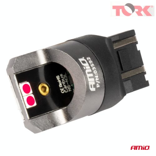 LED CANBUS PRO sorozat 7443 W21/5W 4x3030 SMD Piros 12/24V AMIO
