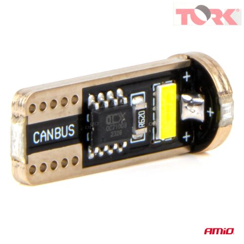 LED izzók CANBUS T10e W5W 3x2055 SMD Fehér 12V/24V 12V/24V AMIO