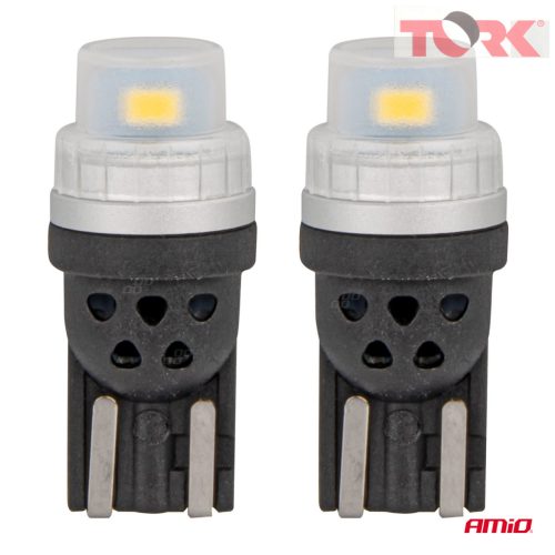 LED izzók 360 Pure Light sorozat STANDARD T10 W5W 2x3020 SMD Fehér 12V/24V AMIO