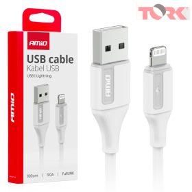 USB - Lightning 3A 100cm FullLINK AMIO-03919