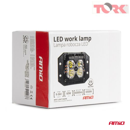 Munkalámpa AWL66 60W 6500K 6000lm 9-36V AMIO-04207