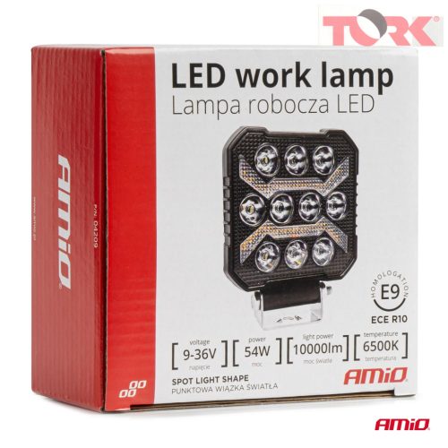 Munkalámpa AWL68 54W 6500K 10000lm 9-36V AMIO-04209