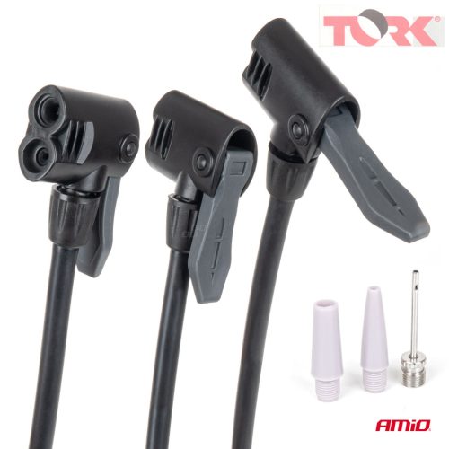 Fém kézi pumpa nyomásmérővel MINI PU08 AMIO-04343