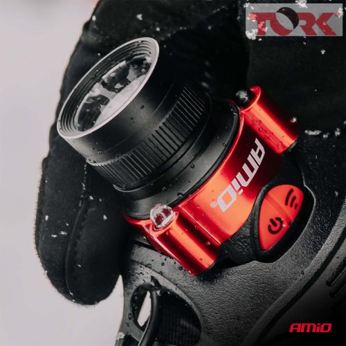 LED-es fejlampa T6 3600mAh (BATT) AMIO-04665