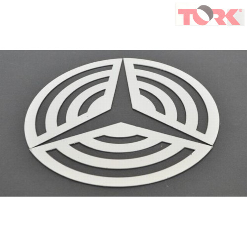 Mercedes MP03/MP04 inox embléma dísz szett