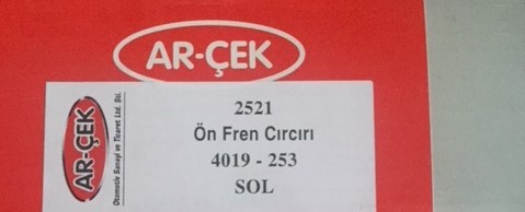 FÉKKAR MERCEDES 1420, 1422, 1424, MK 2527