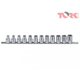 crowafej készlet, metrikus, 1/2", 12 darabos