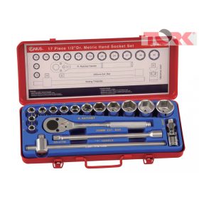 crowafej készlet, metrikus, 1/2", 17 darabo