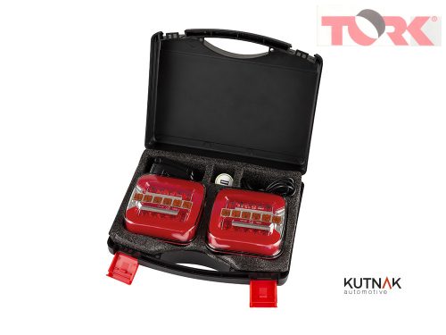 SZETT 2x LED HÁTSÓ MÁGNESES, VEZETÉK NÉLKÜLI CSOPORTOS LÁMPÁK 3 KAMÁRÁS, 12V + WIFI