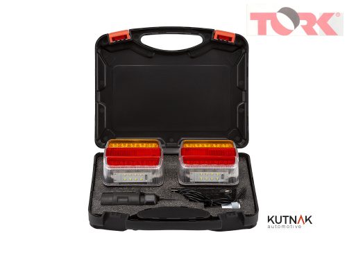 SZETT 2x LED HÁTSÓ MÁGNESES, VEZETÉK NÉLKÜLI CSOPORTOS LÁMPÁK 2 KAMÁRÁS, 12-24V + WIFI