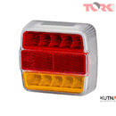 SZETT 2x LED HÁTSÓ MÁGNESES, VEZETÉK NÉLKÜLI CSOPORTOS LÁMPÁK 2 KAMÁRÁS, 12-24V + WIFI