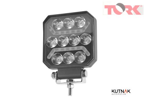 LED MUNKA LÁMPA - 1500 LUMEN HELYZETJELZŐ FÉNYSZÓRÓVAL, REFLEKTORRAL, 12-24V + 0,3 M KÁBEL