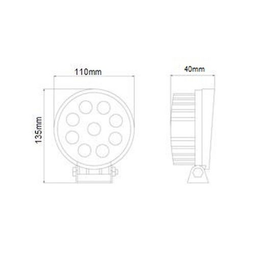 MUNKALÁMPA 9 LEDES KEREK L0076 KAMAR