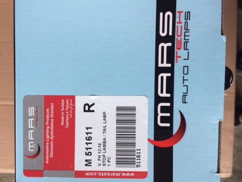 HÁTSÓ LÁMPA BÚRA 7 KAMRÁS KEREKÍTETT BAL-JOBB 