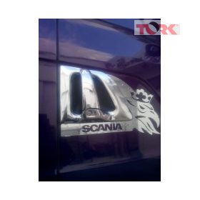 Scania inox ajtókilincs keret párban