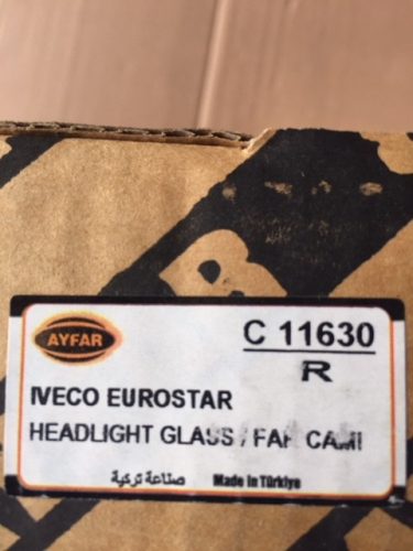 FÉNYSZÓRÓ ÜVEG (JOBB) IVECO EUROTECH