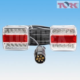   SET LED HÁTSÓ LÁMPA, 120V + 12 m KÁBEL, 7 pólusú, MÁGNESES ALAP